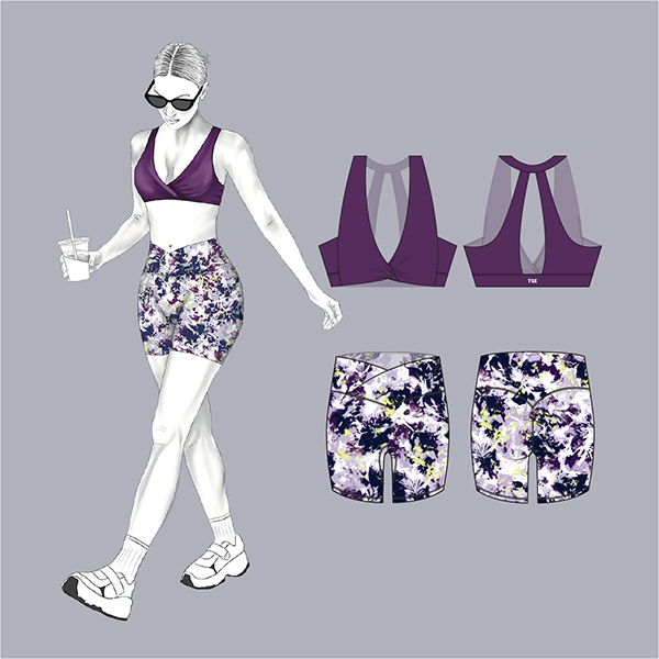 Brassière Twist Strong Back et Short Crossed